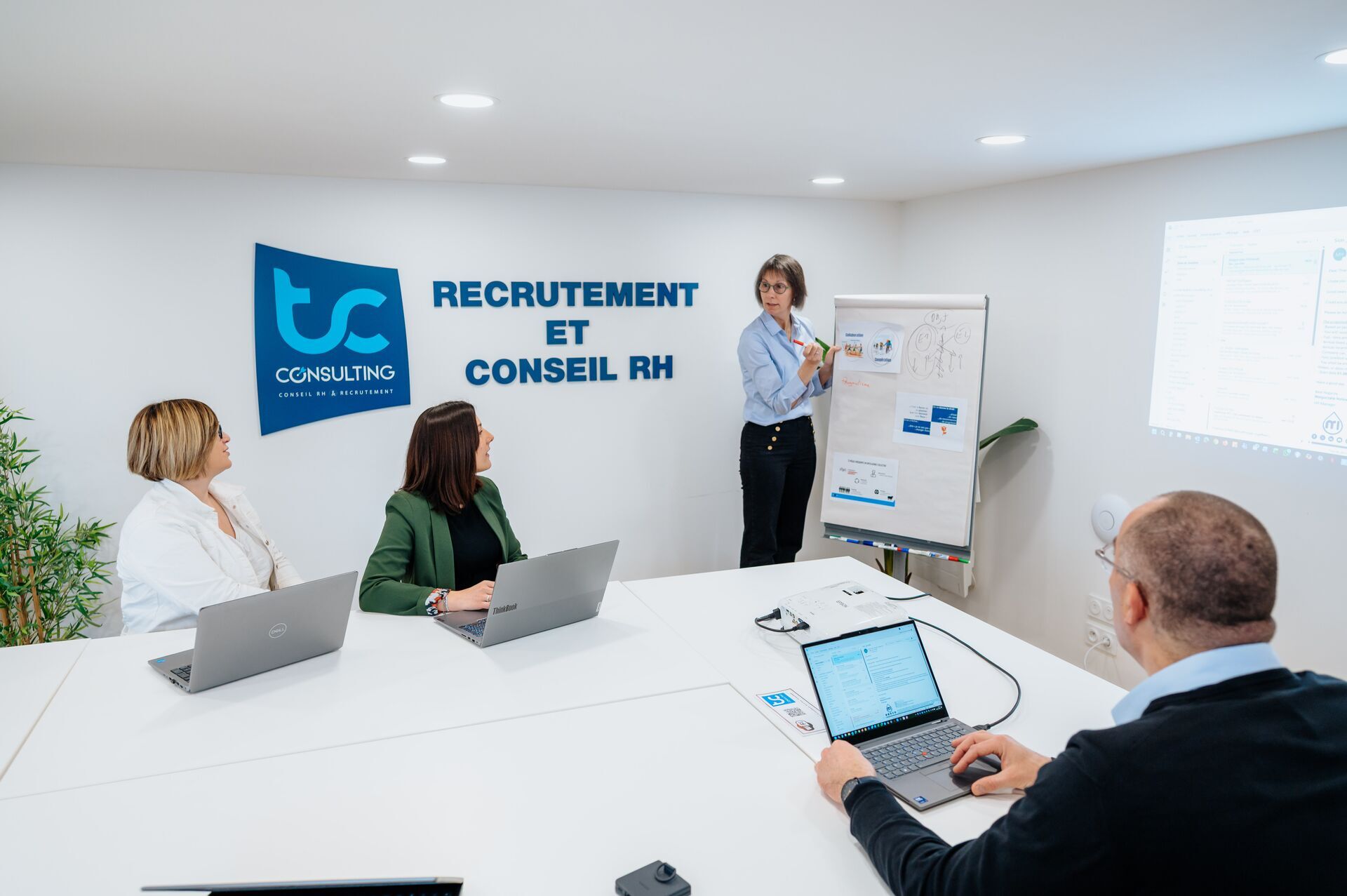 réunion équipe 2 - chargés de recrutement - TC Consulting
